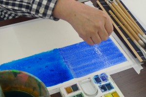 水彩画技法 ソルトテクスチャー 絵画教室 彩光舎 さいたま市浦和で基礎から学ぶアートスクール 水彩画技法 ソルトテクスチャー 絵画教室 彩光舎 さいたま市浦和で基礎から学ぶアートスクール